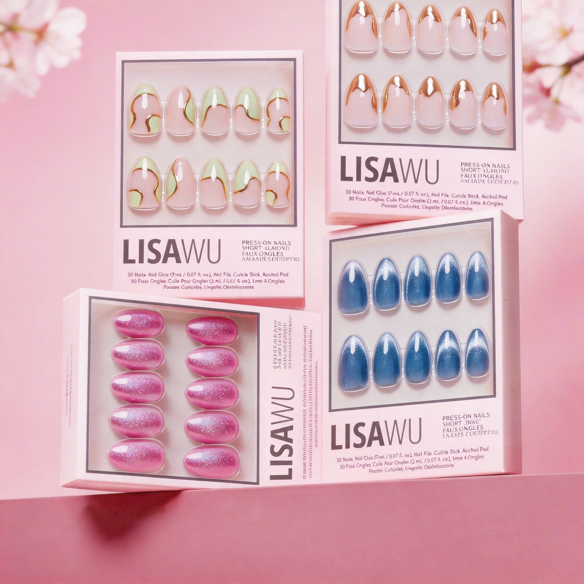 Lisawu glue-on nails collection