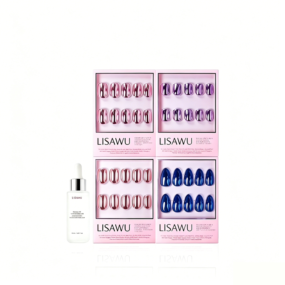 Metal Petals metallic chrome press-on nail bundle