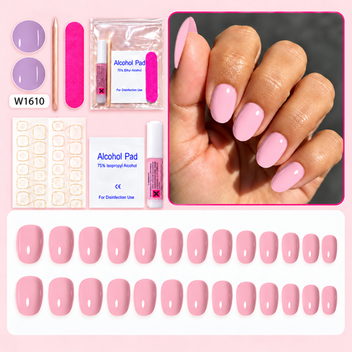 Think Pink – 24-Piece Press-On Nail Set