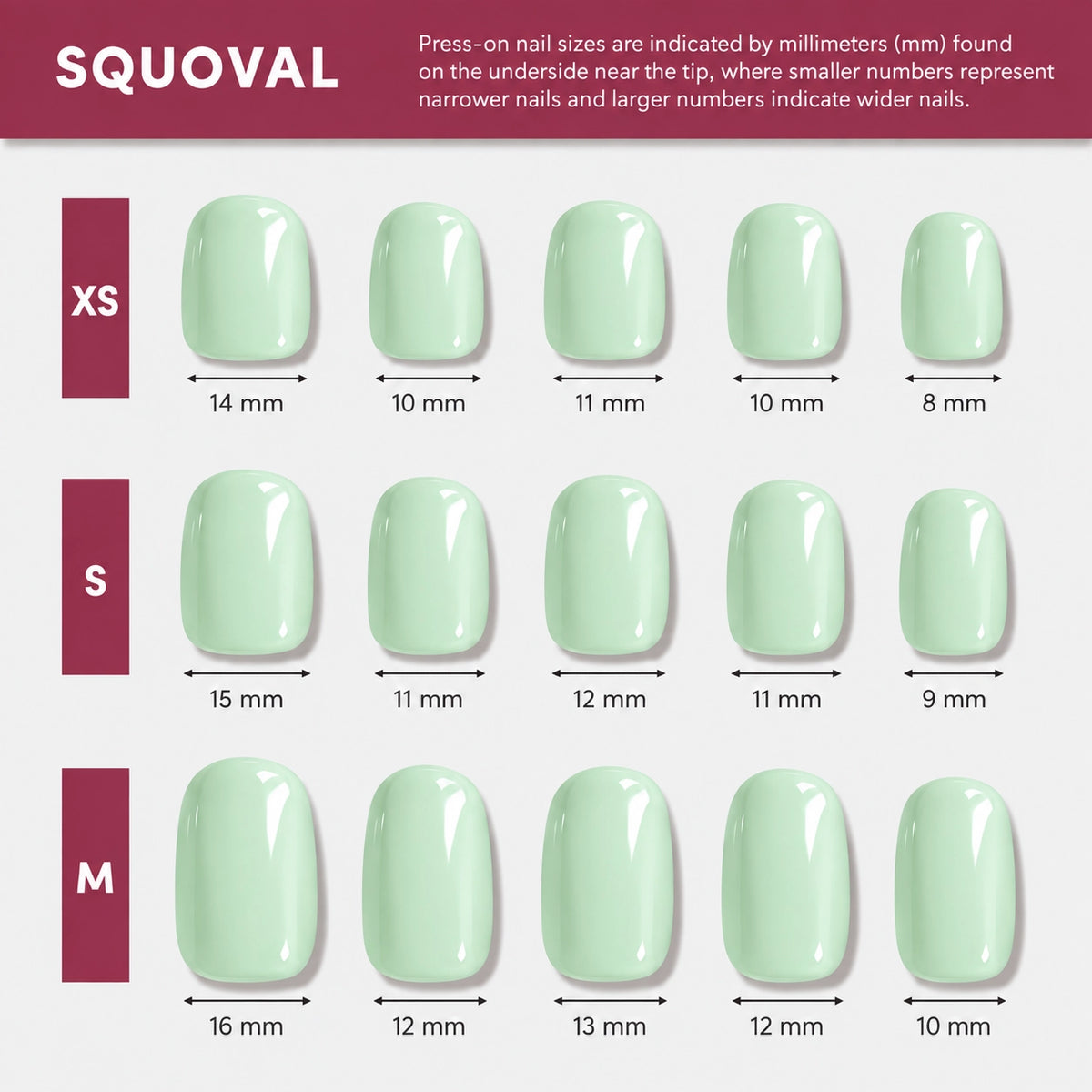 Lisawu Mint Milk Green press-on nails product image