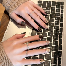 Earl Grey Mocha press-on nails detail image