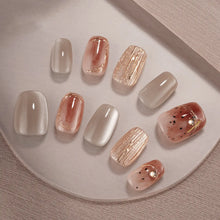 Amber Gold Foil Short Square