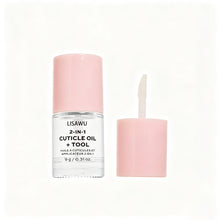 2-in-1 Cuticle Oil press-on nail design - velvet style detail