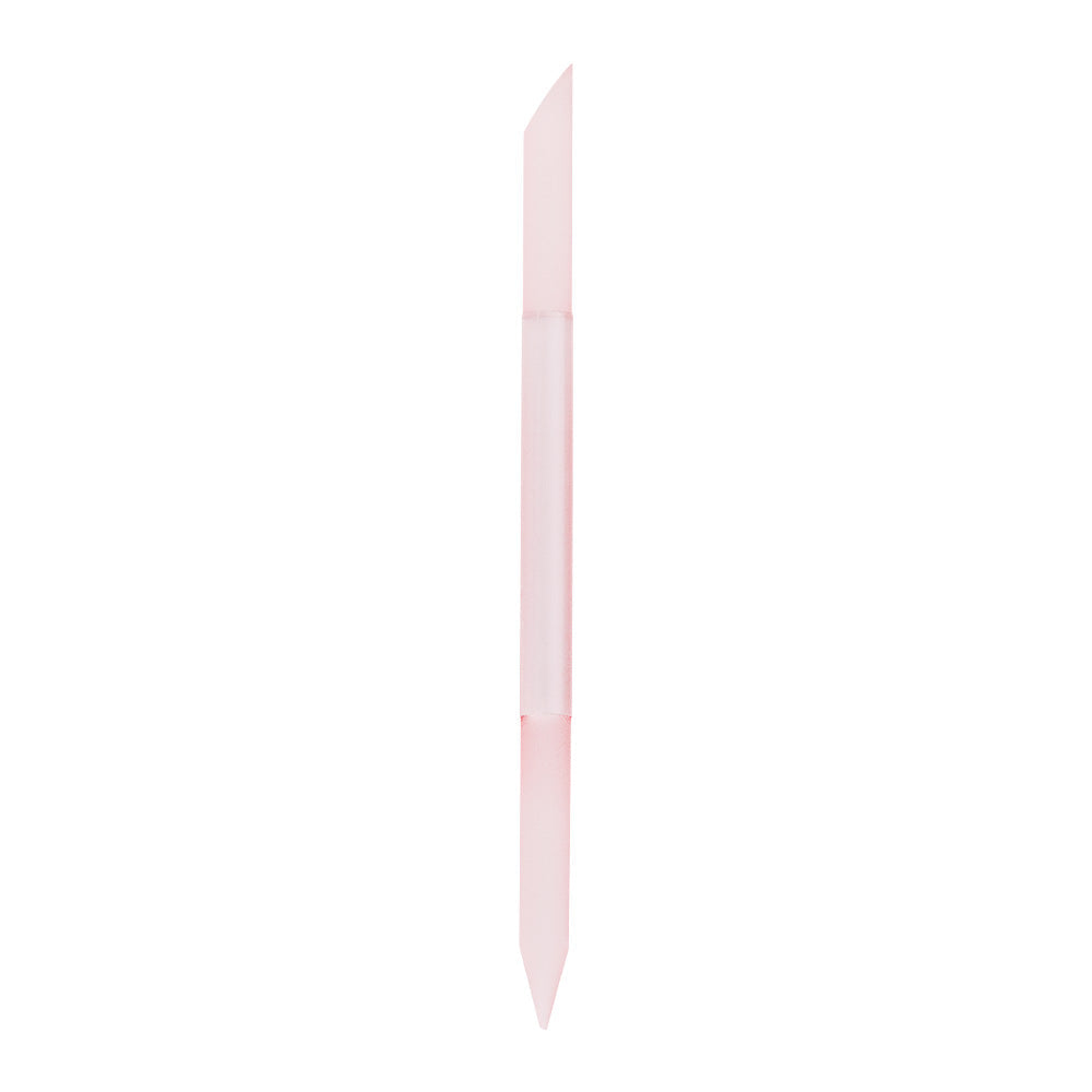 2-in-1 Cuticle Pusher press-on nail design - velvet style detail