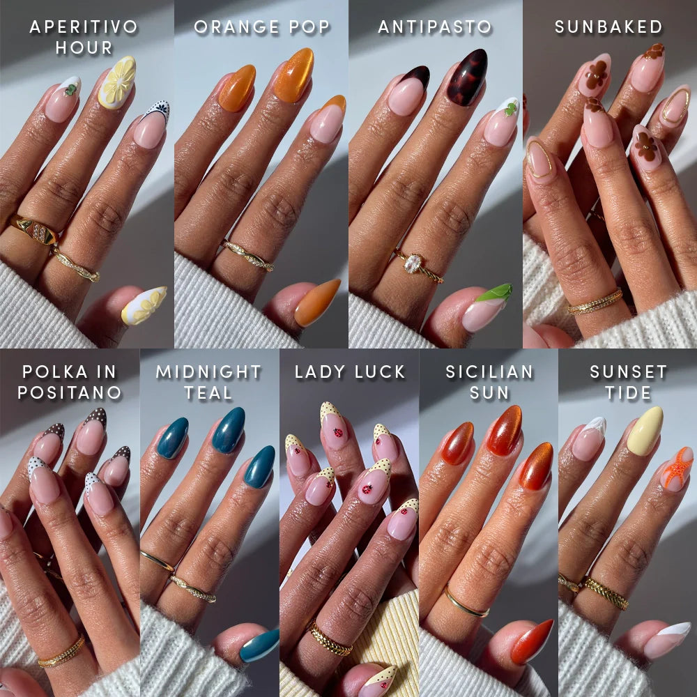 Lisawu Almond Amore press-on nail bundle manicure lifestyle photo