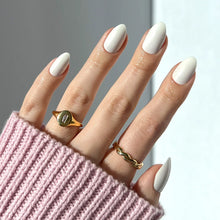 Angel press-on nails in white shade