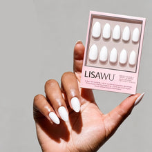 Angel press-on nails - almond shape, short length