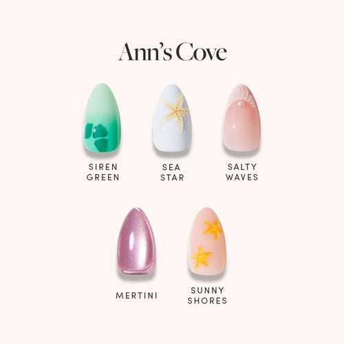 Lisawu Ann閳ユ獨 Cove press-on nail bundle style selection