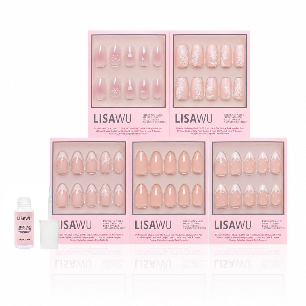 Ann's Sweethearts press-on nails in nude shade