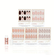 ANNZILLA press-on nails in brown shade