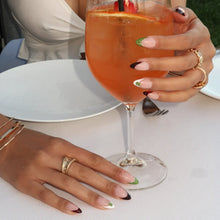 Antipasto press-on nail design - patterns style detail