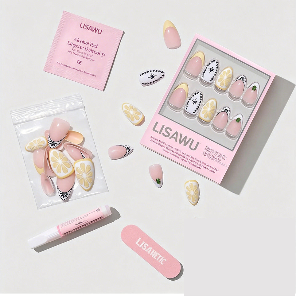 Aperitivo Hour press-on nails with glossy finish