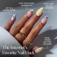 Aperitivo Hour press-on nails - almond shape, short length