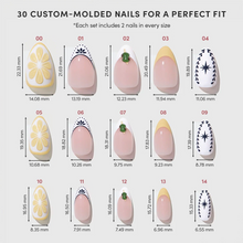Aperitivo Hour press-on nail design - 3d style detail