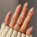 Astro press-on nails in nude shade