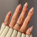Astro press-on nails in nude shade