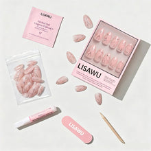 Astro press-on nails with glossy finish