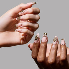 Athenian Gold press-on nails with glossy finish