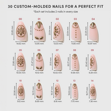 Athenian Gold press-on nail design - patterns style detail