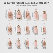 Athenian Gold press-on nail design - patterns style detail
