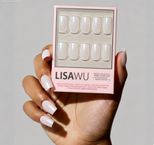 Bailey press-on nails in white shade
