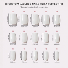 Bailey press-on nail design - glazed style detail