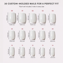 Bailey press-on nail design - glazed style detail