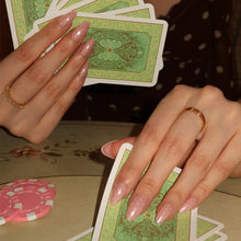 Barely Spotted press-on nail design - solid color style detail