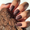 Bark Brown press-on nails in brown shade