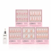 Be Mine press-on nails in white shade