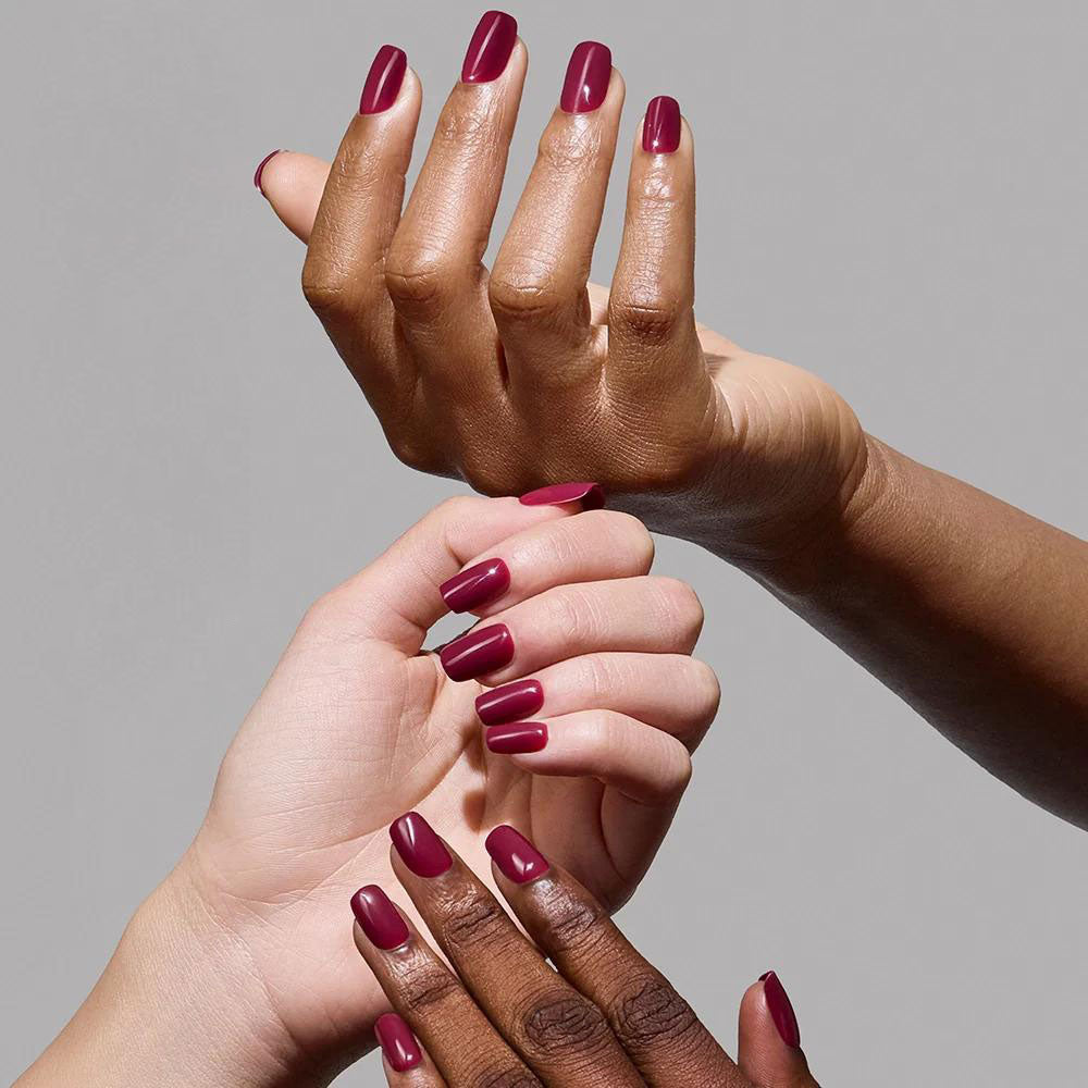 Berry Crush press-on nails with glossy finish