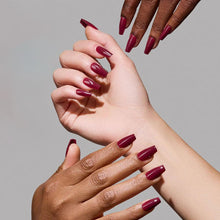 Berry Fierce press-on nails with glossy finish