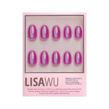 Berry Fizz press-on nails with velvet finish