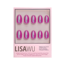 Berry Fizz press-on nails with velvet finish