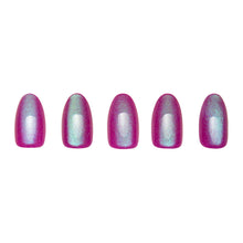 Berry Fizz press-on nail design - velvet style detail