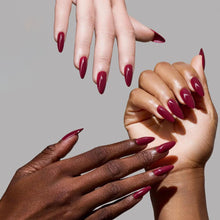 Berry Obsession press-on nails with glossy finish