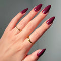 Berry Obsession press-on nails in red shade
