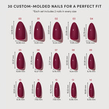 Berry Obsession press-on nail bundle - full set view