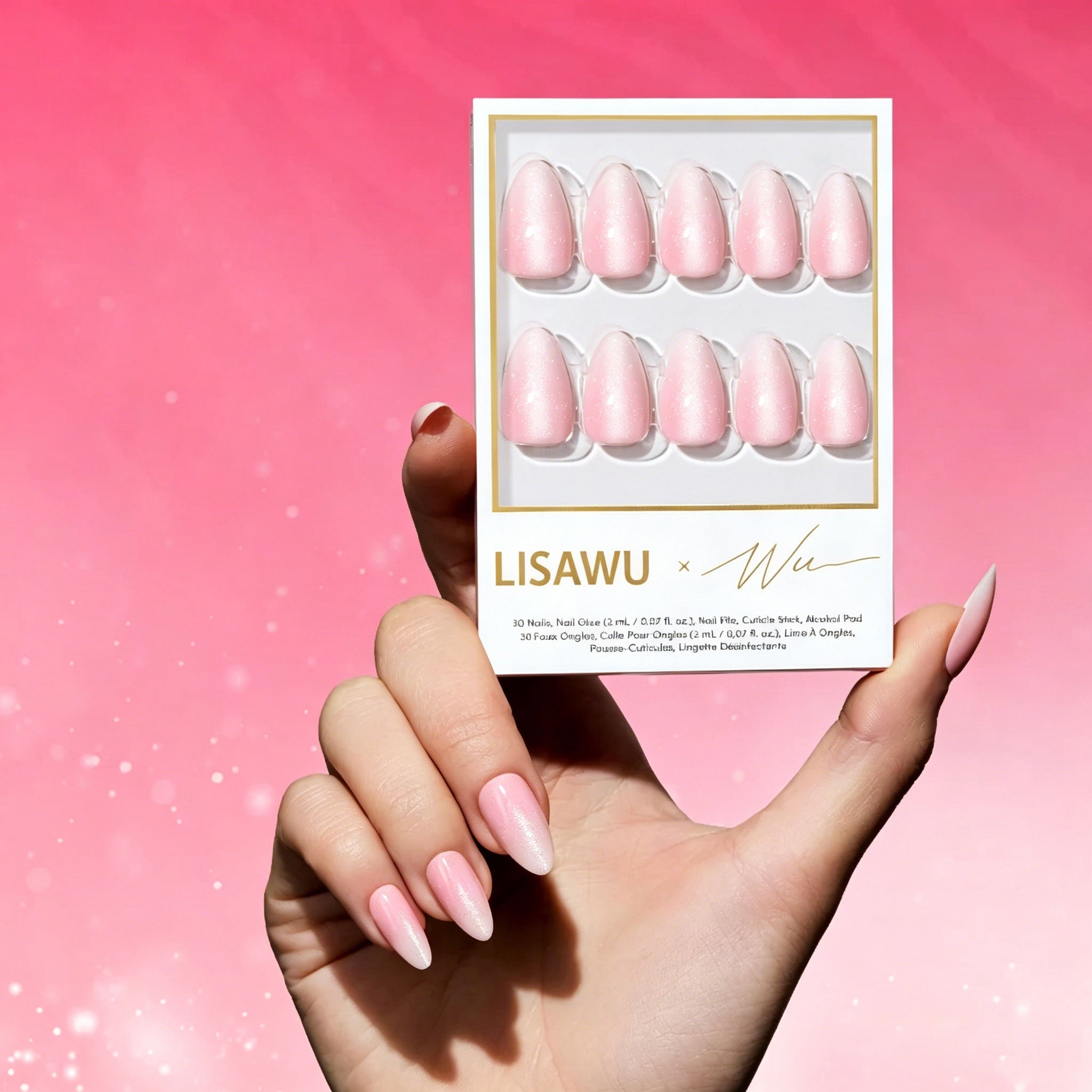 BIG BUNNY ENERGY press-on nails with glossy finish