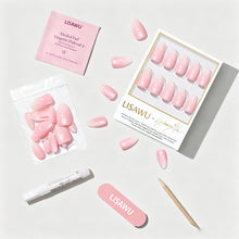 BIG BUNNY ENERGY press-on nails - almond shape, short length