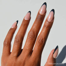 Black Truffle press-on nails in black shade