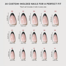 Black Truffle press-on nails with glossy finish