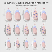 Bluebelle press-on nail design - patterns style detail