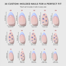 Bluebelle press-on nail design - patterns style detail
