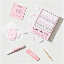 Blush Blanket press-on nails with glossy finish