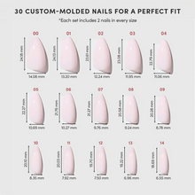 Blush Blanket press-on nail design - solid color style detail
