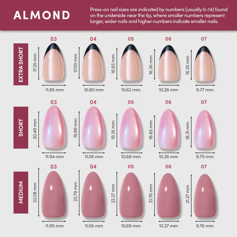 Blush Blanket press-on nail bundle - full set view