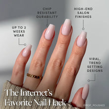 Blush Dream press-on nails with glossy finish
