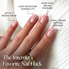 Blush Dunes press-on nail design - accent nail style detail