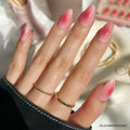 Lisawu Blushing Aura press-on nails manicure lifestyle photo